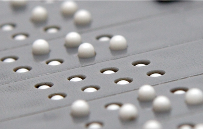 Braillezeile im Detail