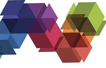 Bunte Quader in 3D