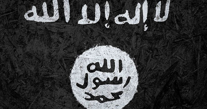 Flagge der Terrororganisation Islamischer Staat