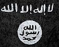 Flagge der Terrororganisation Islamischer Staat
