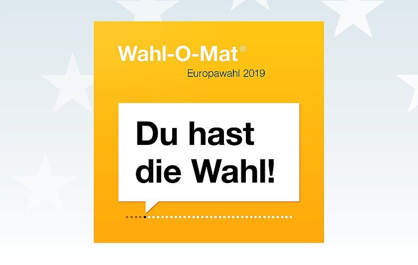 Titelseite eines Wahl-O-Mat zur Europawahl 2019