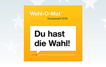 Titelseite eines Wahl-O-Mat zur Europawahl 2019