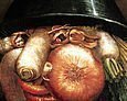 Ausschnitt aus Giuseppe Arcimboldos Gemälde: „Der Gemüsegärtner“