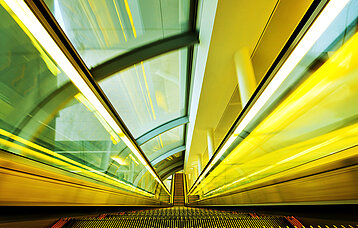 Rolltreppe von oben