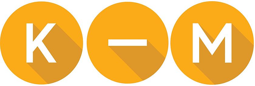 Grafik der Buchstaben K bis M Grafik der Buchstaben K bis M