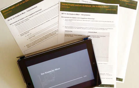 iPad liegt auf Dokumenten