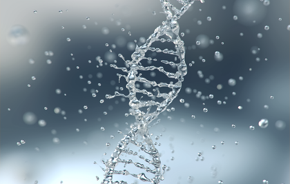 DNA-Strahl aus Wasser