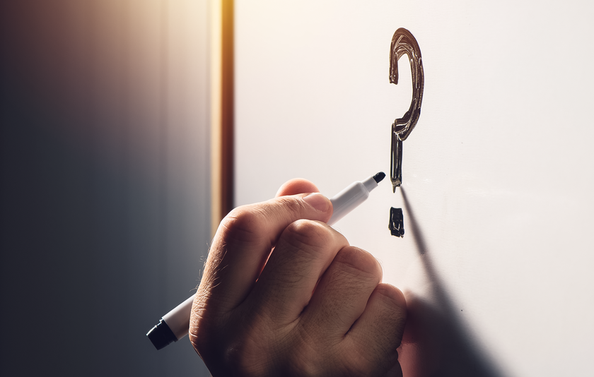 Hand zeichnet Fragezeichen Hand zeichnet Fragezeichen