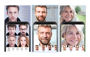 Screenshots von FaceApp
