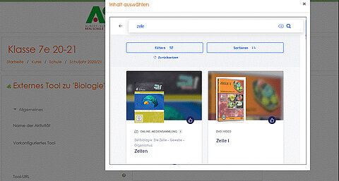 Screenshot eines Beitrages von SESAM in Moodle Screenshot eines Beitrages von SESAM in Moodle