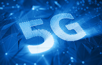 Zeichen des 5G Mobilfunkstandard