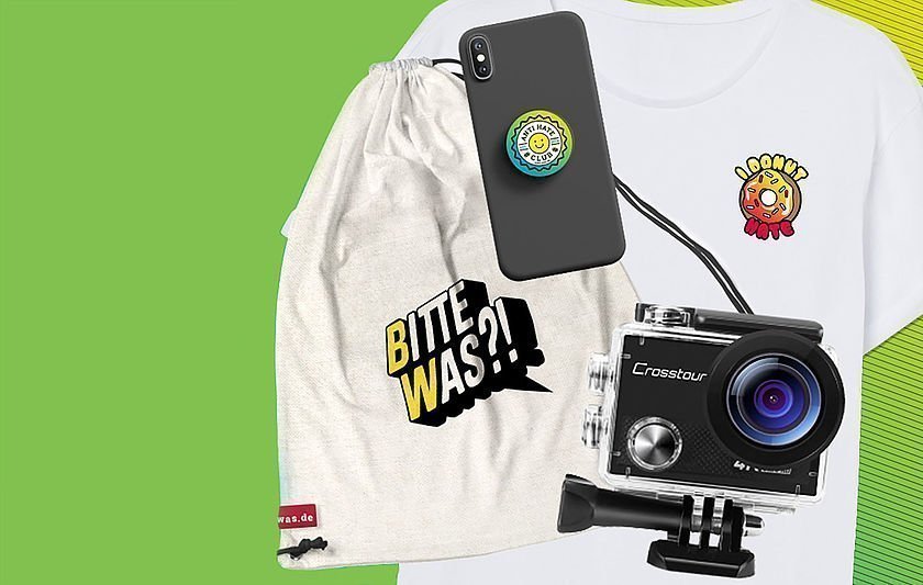 Inhalt des Goodie Bags als Preis für Nominierte