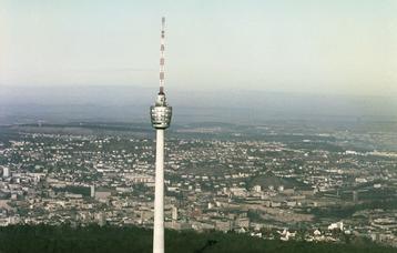 Fotografie Fernsehturm Stuttgart-Degerloch, 1956