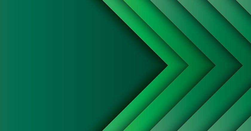 Grafik mit grünen Pfeilen Grafik mit grünen Pfeilen