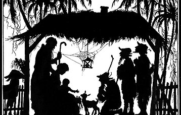 Weihnachts-Illustration von Johannes Seipp aus dem JAhr 1930.