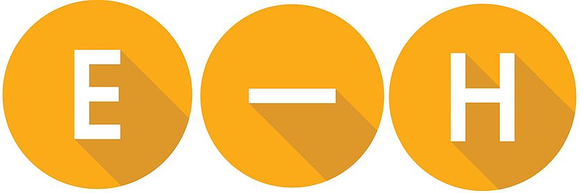 Grafik der Buchstaben E bis H