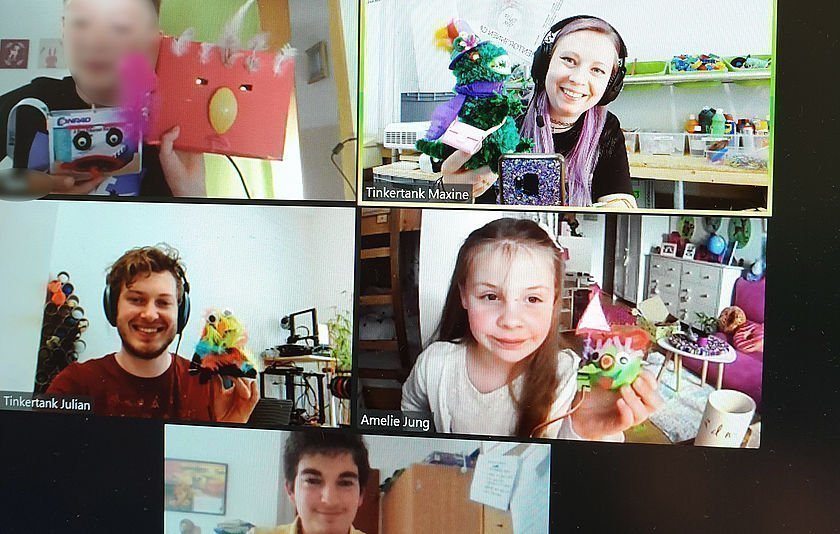 Videokonferenz in einem Workshop von RespektBW