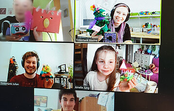 Videokonferenz in einem Workshop von RespektBW