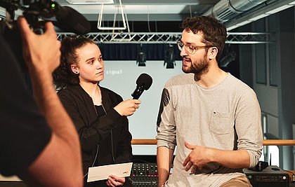 Oğuz Ylmaz im Interview beim SMEP-Tag 2018 in Karlsruhe