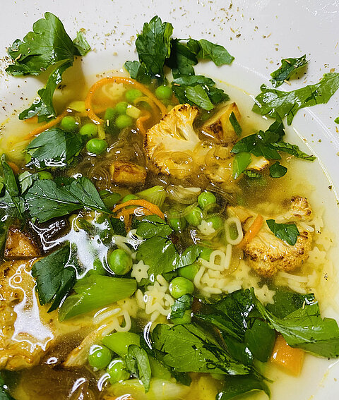 Suppengericht zur Moodlesuppe