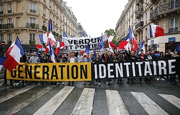 Demonstration der Identitären Bewegung