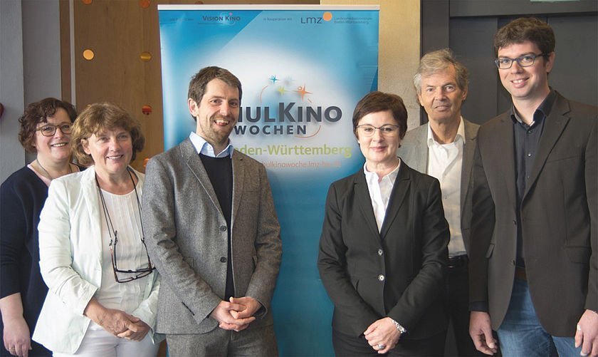 Gruppenbild anlässlich der Schulkinowoche