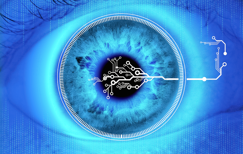 Digital dargestelltes Auge