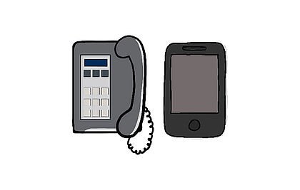 Telefon und Smartphone