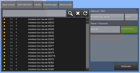 Screenshot von Minetest Screenshot von Minetest
