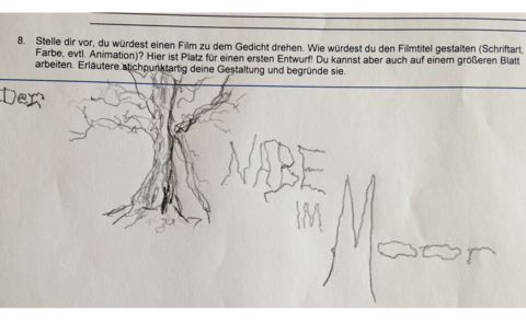 Aufgabenstellung im Werkstattbericht Der Knabe im Moor