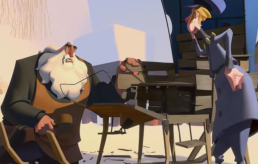 Zeichnung von Klaus und Jesper