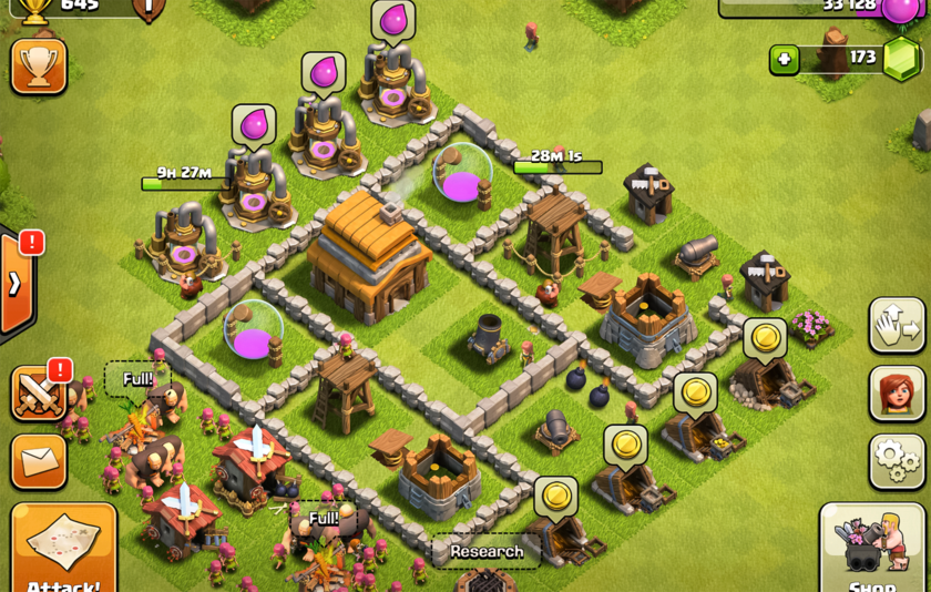 Screenshot aus dem Spiel Clash of Clans