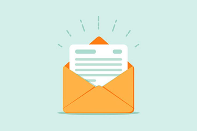 Brief mit Briefumschlag (Grafik)