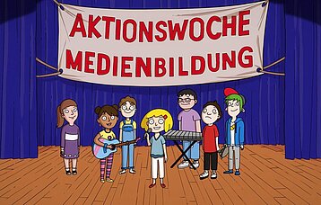 Illustration zur Aktionswoche Medienbildung 