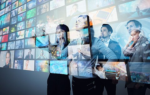 Jury bei der Medienauswahl